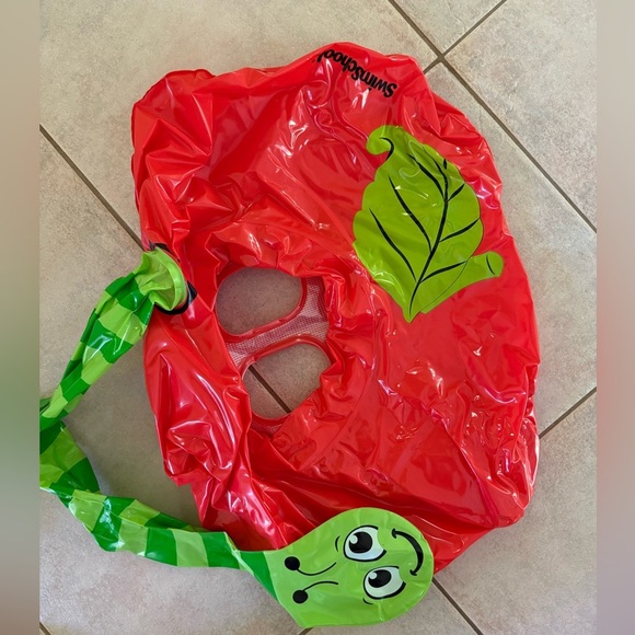 Apple and worm SwimSchool Infant Baby Pool Floats, Free Swimming, 6-24 Months - Picture 3 of 3